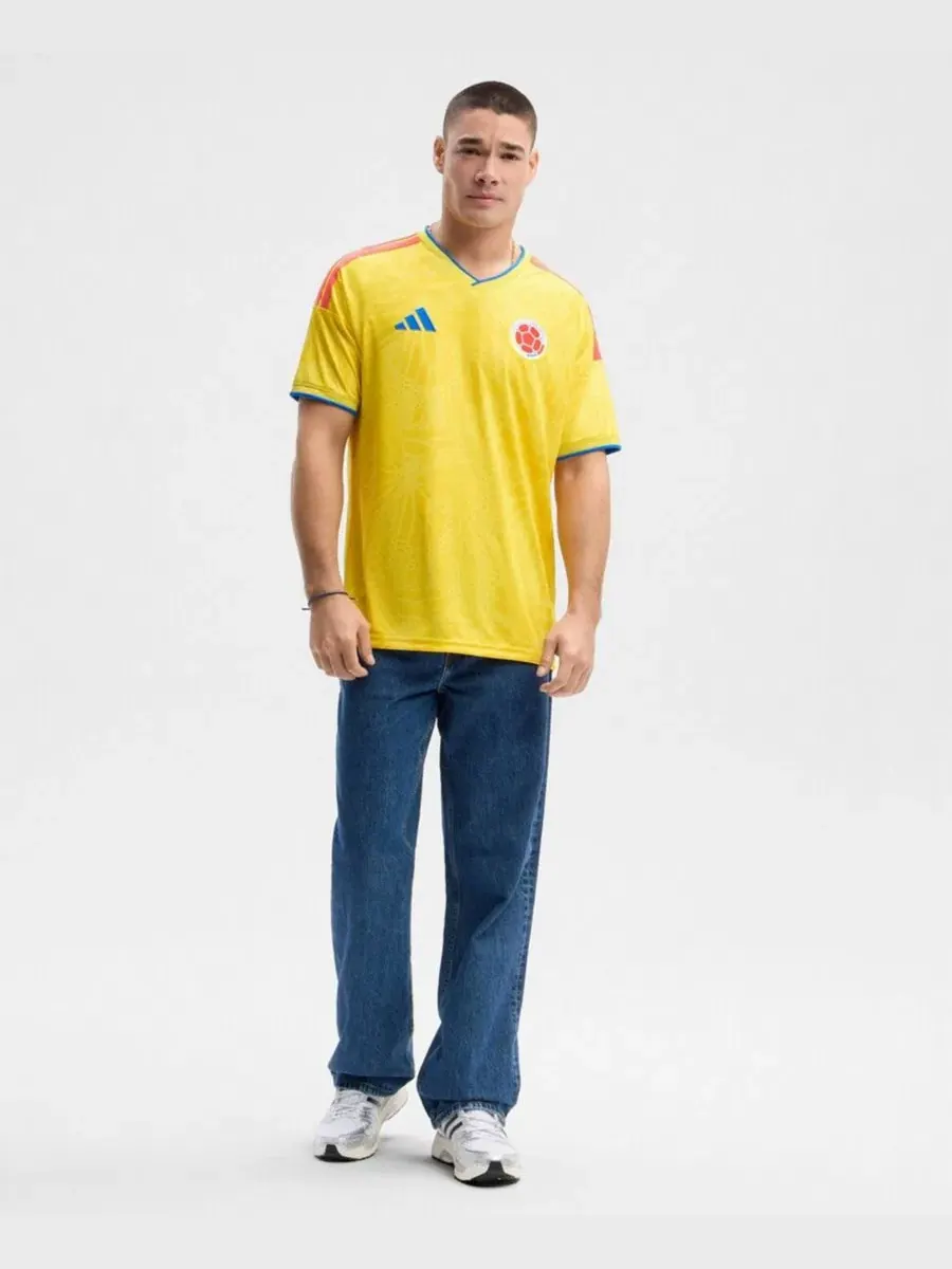 Футболка с длинным рукавом Colombia National Team Replica Jersey adidas — изображение 4 из 4, желтый