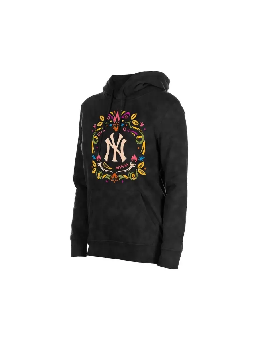 Худи с принтом Día de Muertos, New York Yankees New Era — изображение 2 из 4, черный