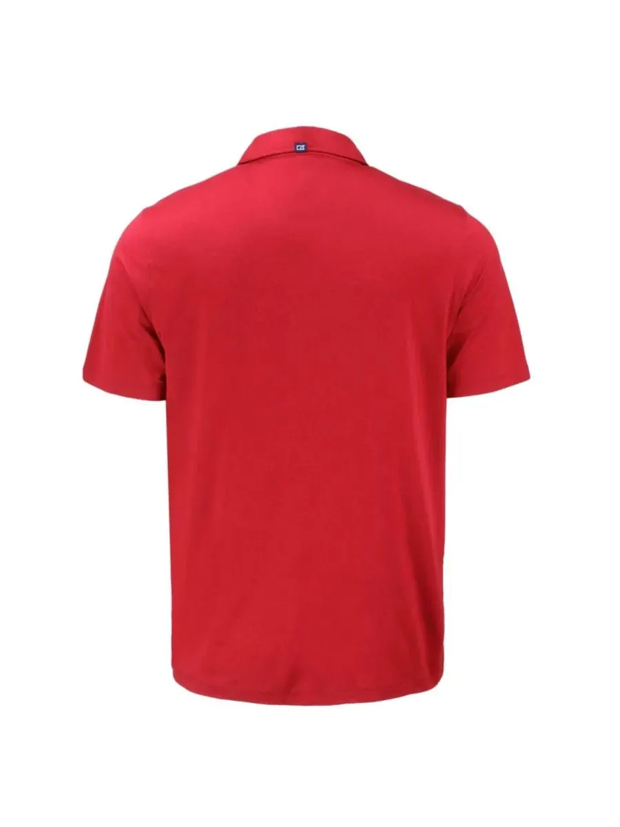Мужское поло с вышивкой Los Angeles Dodgers Coastline Epic Comfort Eco Polo Cutter & Buck — изображение 3 из 3, красный