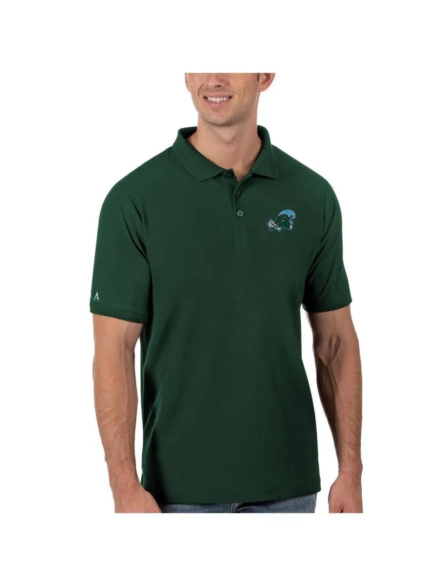 Мужское поло из пике с вышивкой Tulane Green Wave Legacy Pique Antigua