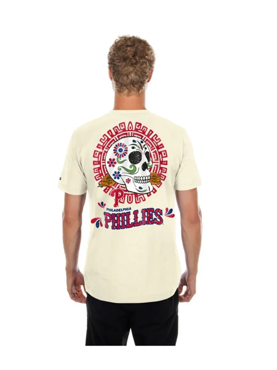 Футболка с принтом Dia de los Muertos Sugar Skull New Era — изображение 2 из 4, прозрачный