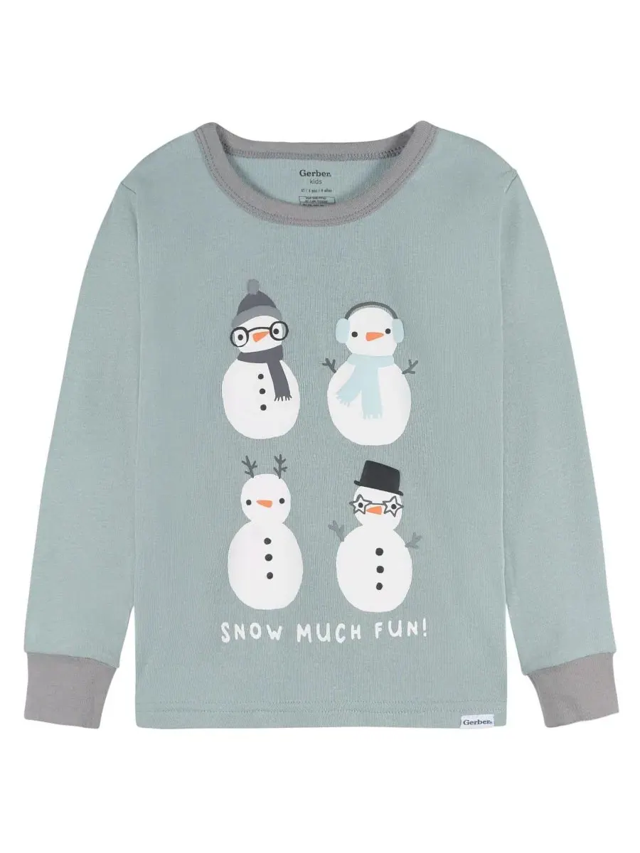 Комплект пижам с принтом Gerber, Snow Much Fun — изображение 2 из 7