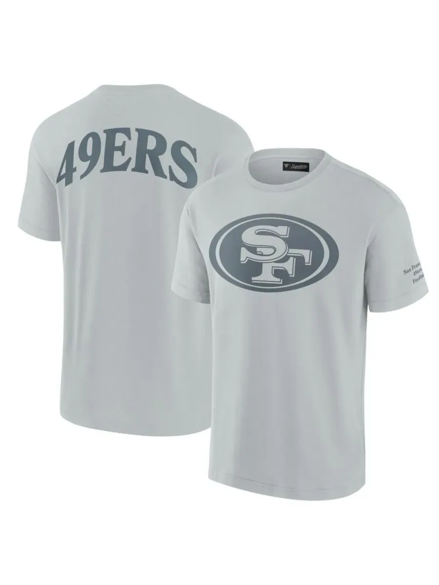 Fanatics Мужская и женская серая футболка San Francisco 49ers Elements Iconic