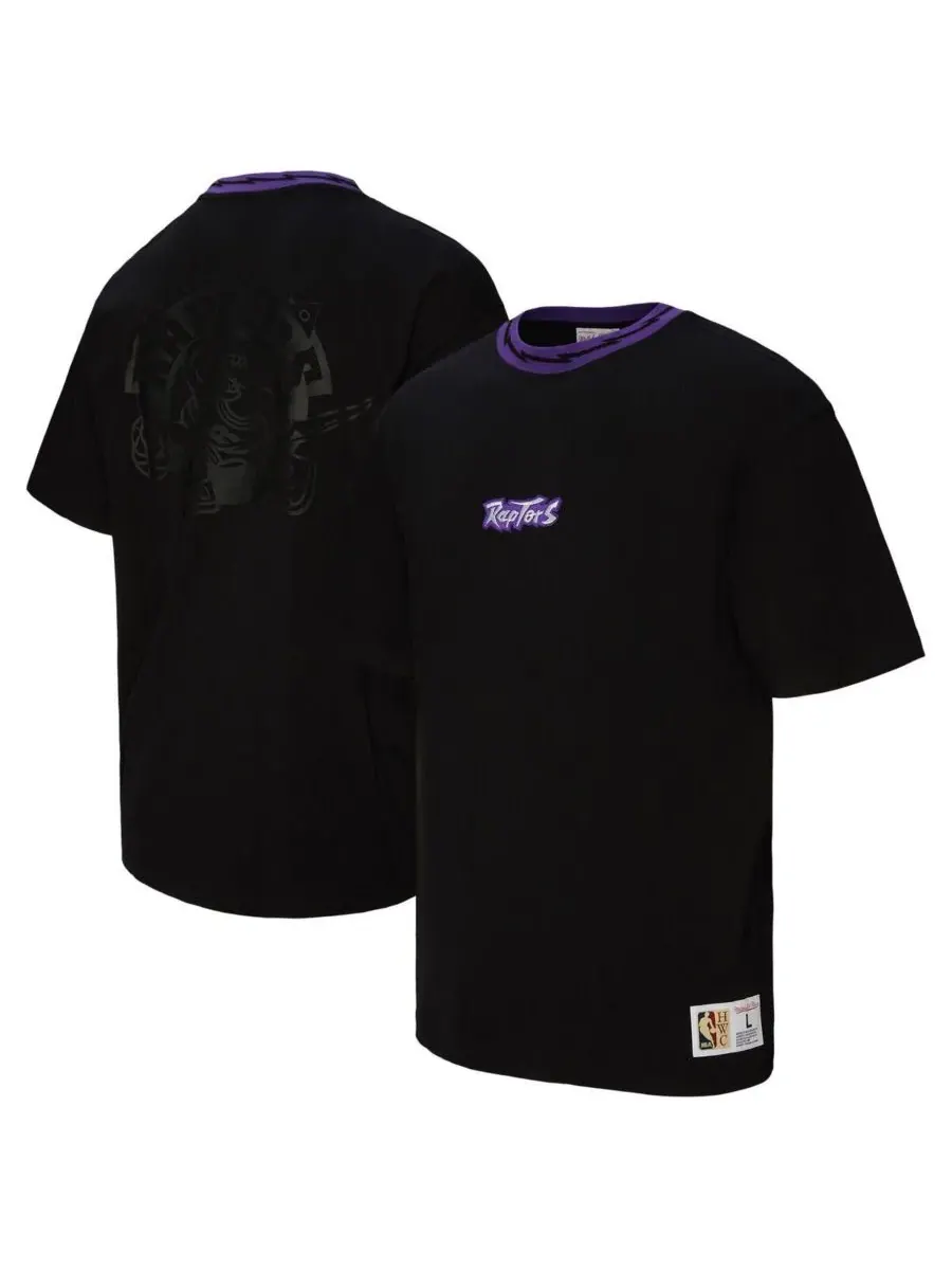 Mitchell & Ness Мужская и женская черная футболка с логотипом Toronto Raptors Playmaker