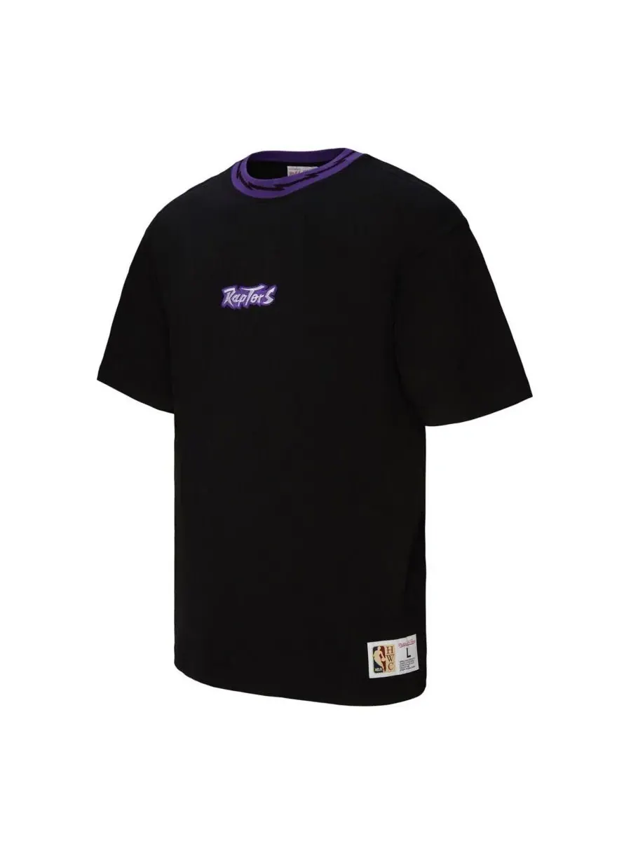 Mitchell & Ness Мужская и женская черная футболка с логотипом Toronto Raptors Playmaker — изображение 3 из 3, черный