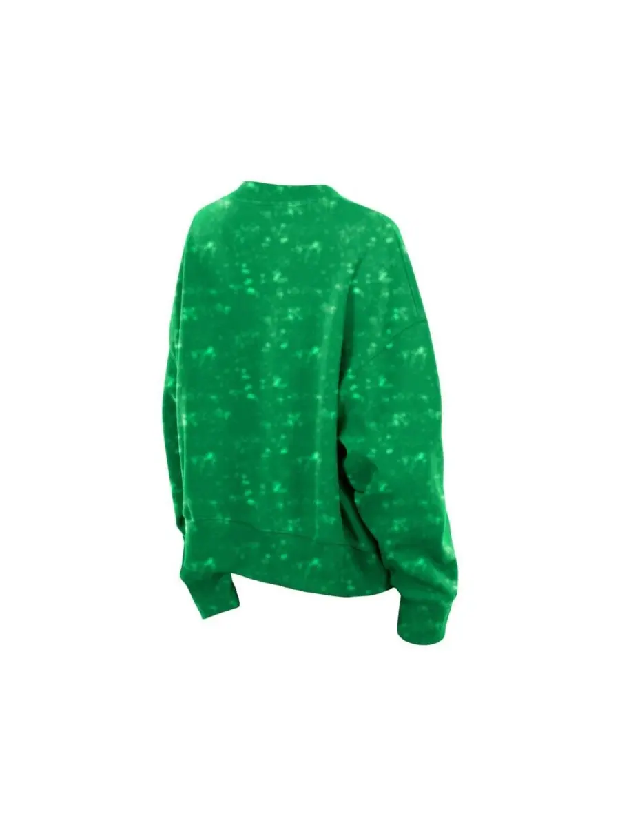 Свитшот оверсайз с принтом Philadelphia Eagles Throwback Oversized Boxy Sweatshirt New Era — изображение 2 из 4, зеленый