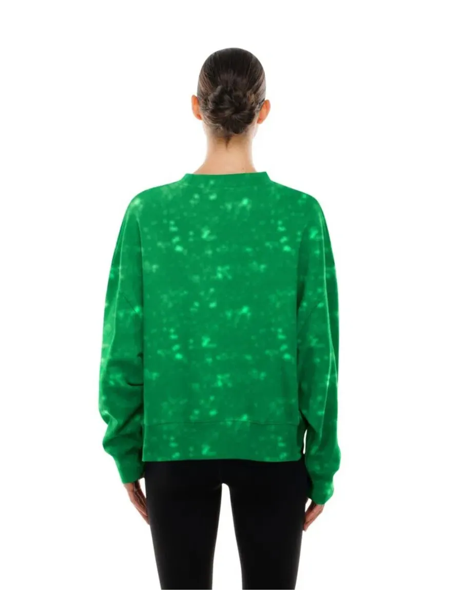 Свитшот оверсайз с принтом Philadelphia Eagles Throwback Oversized Boxy Sweatshirt New Era — изображение 4 из 4, зеленый