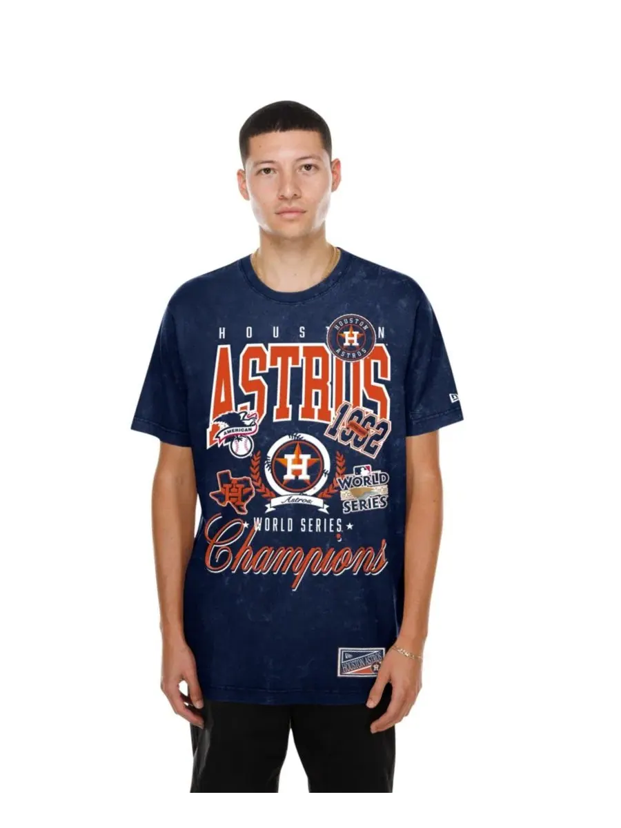 Футболка с длинным рукавом с принтом Houston Astros New Era
