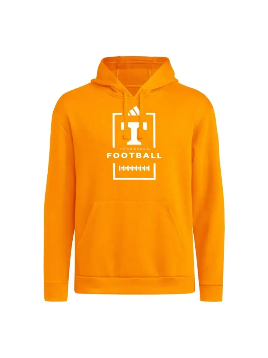 Худи футбольное с длинным рукавом, модель Football Hoodie adidas — изображение 2 из 3, оранжевый
