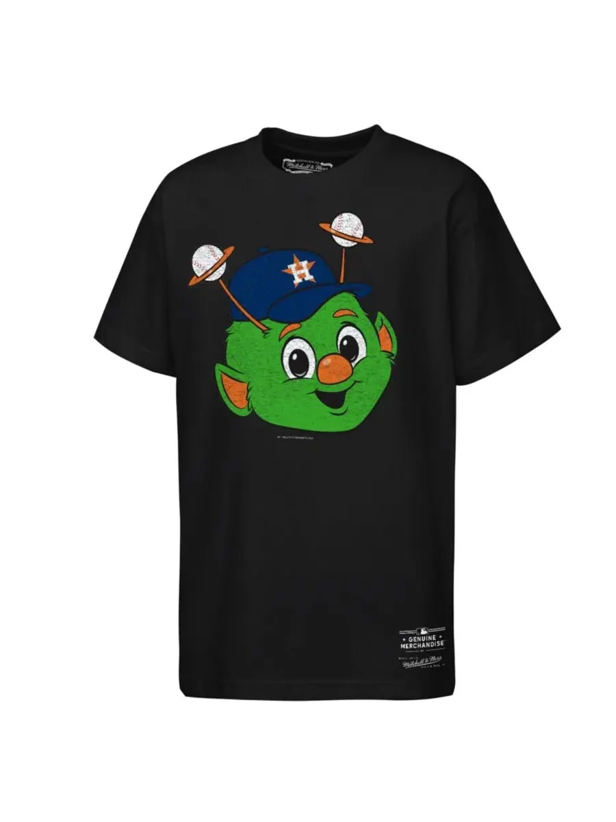 Футболка с принтом талисмана Houston Astros Mitchell & Ness — изображение 3 из 3, черный