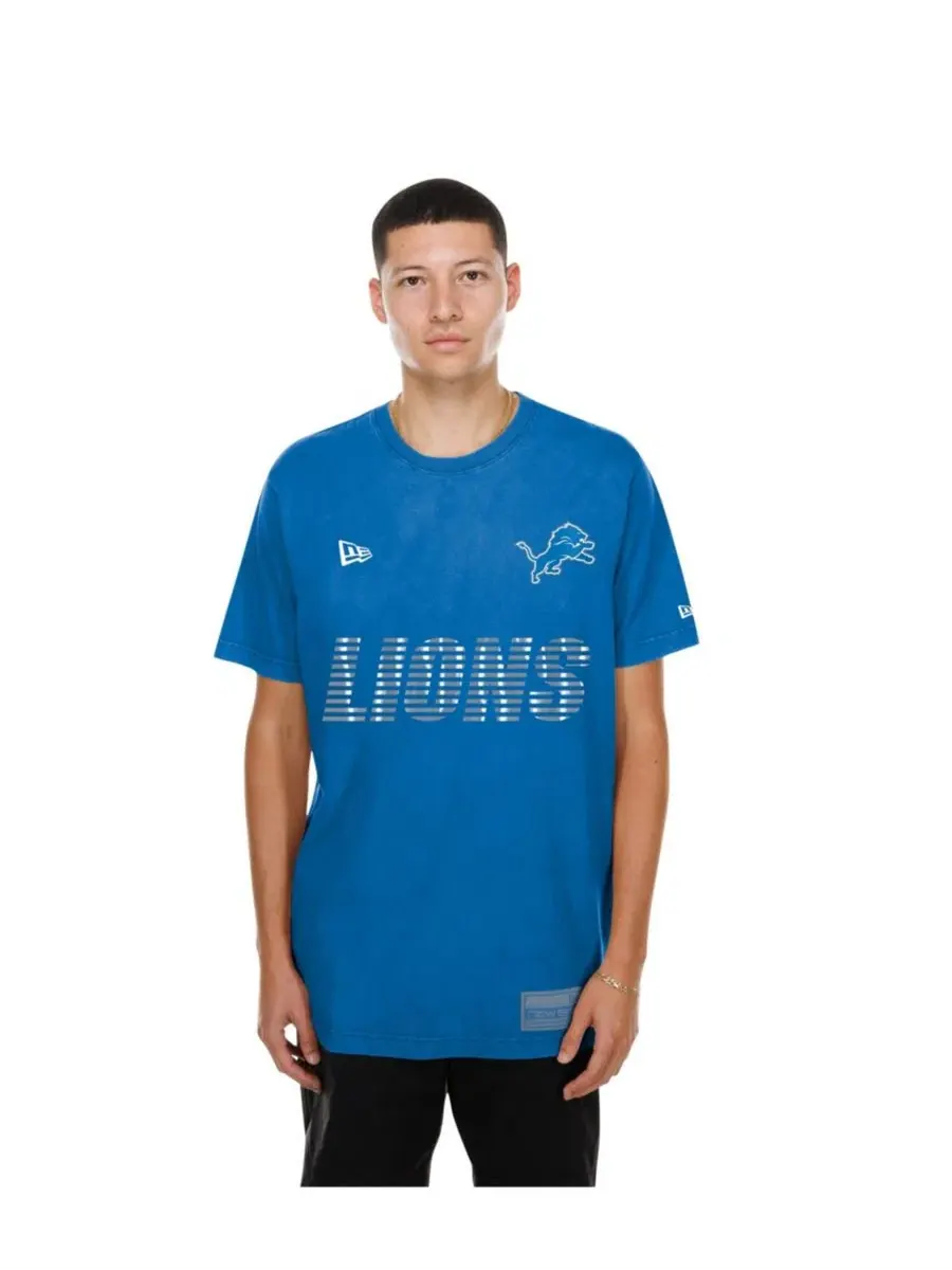 Футболка с длинным рукавом Detroit Lions Match New Era — изображение 3 из 5, синий