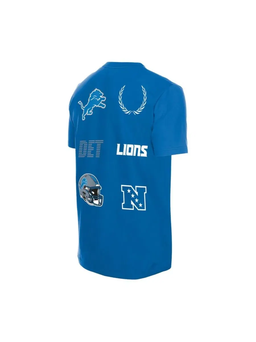 Футболка с длинным рукавом Detroit Lions Match New Era — изображение 4 из 5, синий