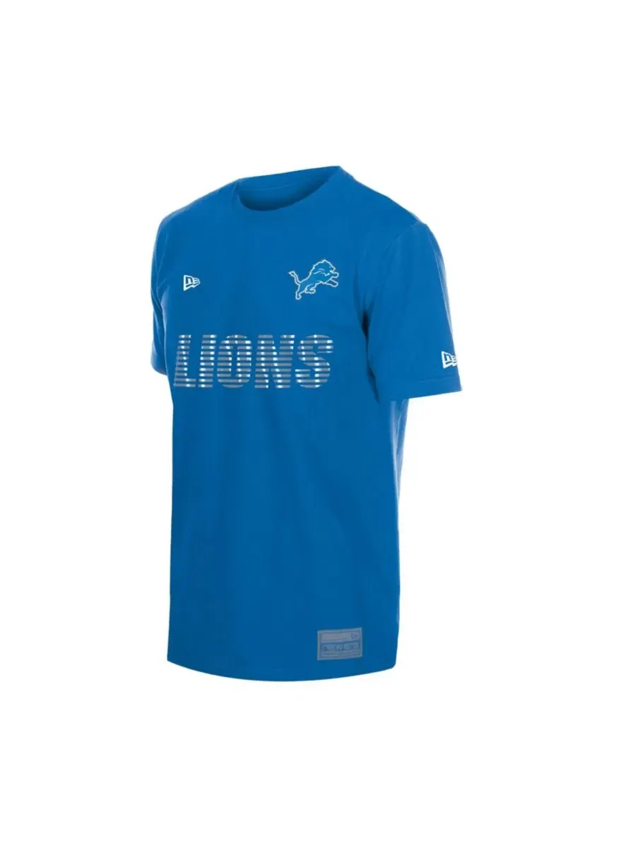 Футболка с длинным рукавом Detroit Lions Match New Era — изображение 5 из 5, синий