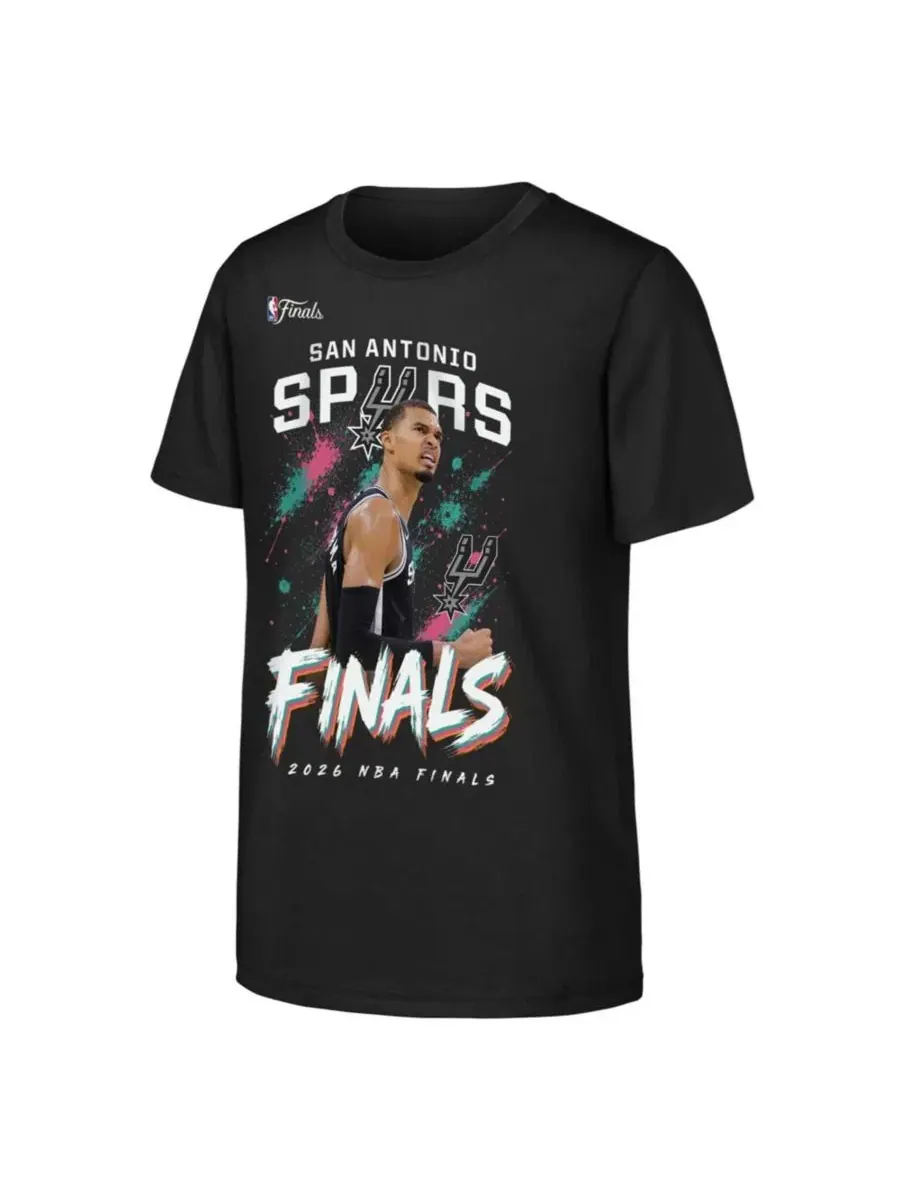Футболка с принтом Victor Wembanyama San Antonio Spurs 2026 NBA Finals Grit Outerstuff