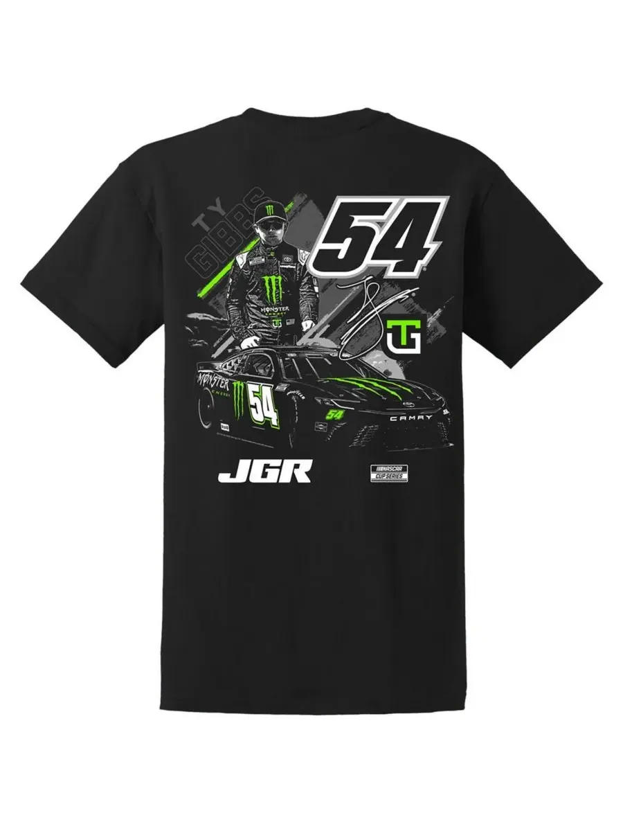 Joe Gibbs Racing Team Collection Мужская черная футболка Ty Gibbs Monster Energy Car — изображение 2 из 3, черный