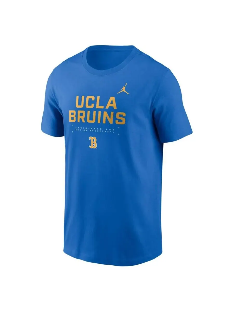 Jordan Мужская синяя футболка UCLA Bruins 2025 Courtside Basketball Performance — изображение 3 из 3, синий