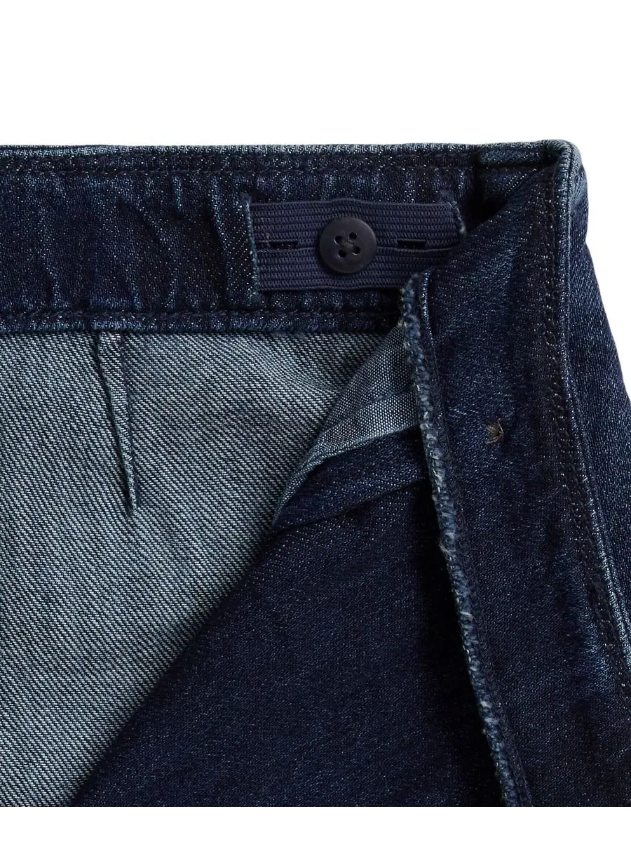 Юбка-трапеция из денима с запахом, модель Denim Wrap Skirt Polo Ralph Lauren, Adrie Wash — 6