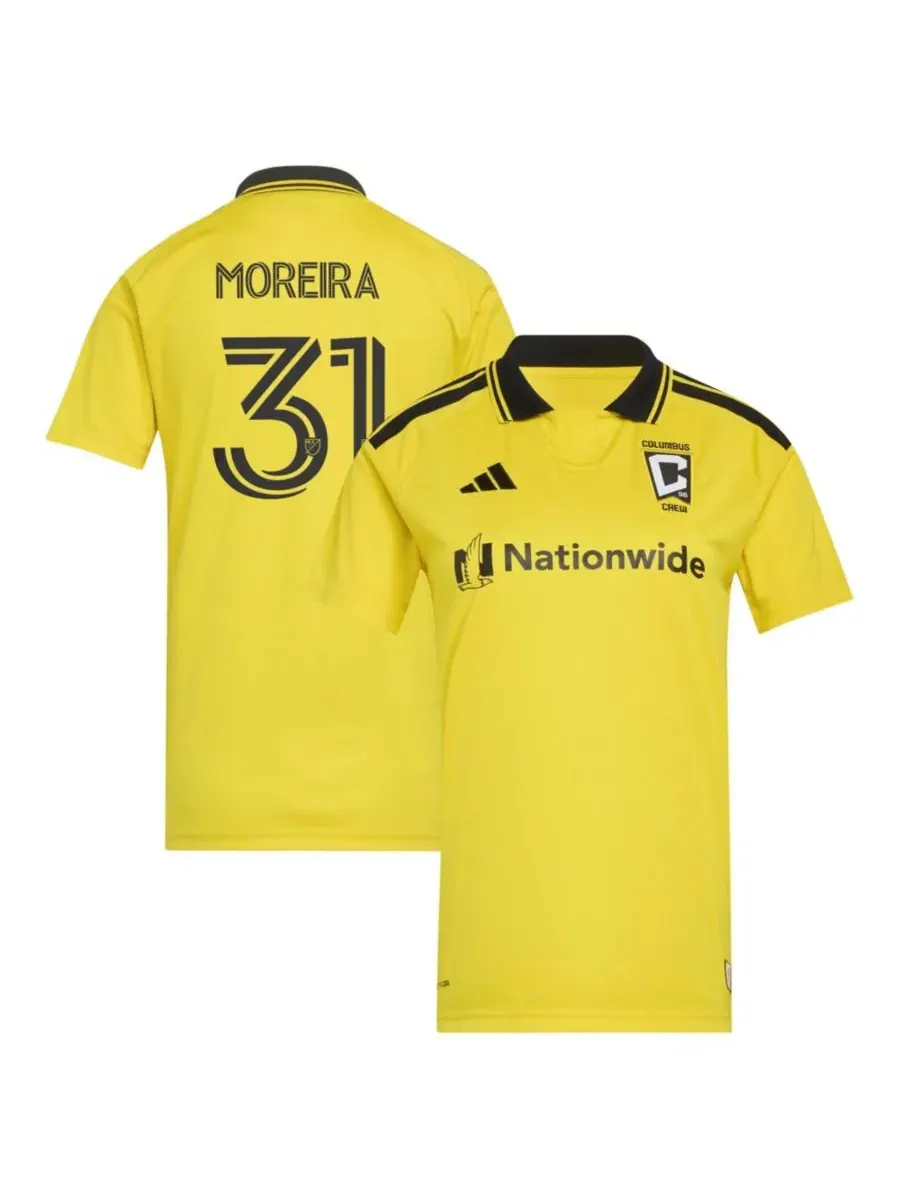 Женская футболка-реплика Steven Moreira Yellow Columbus Crew 2026 The Crafted for Excellence Kit