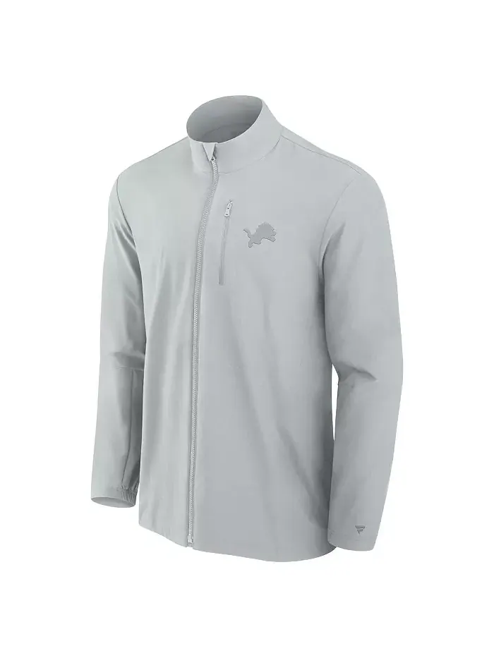 Мужская серая вязаная куртка на молнии Detroit Lions Front Office Fanatics Signature — изображение 3 из 3