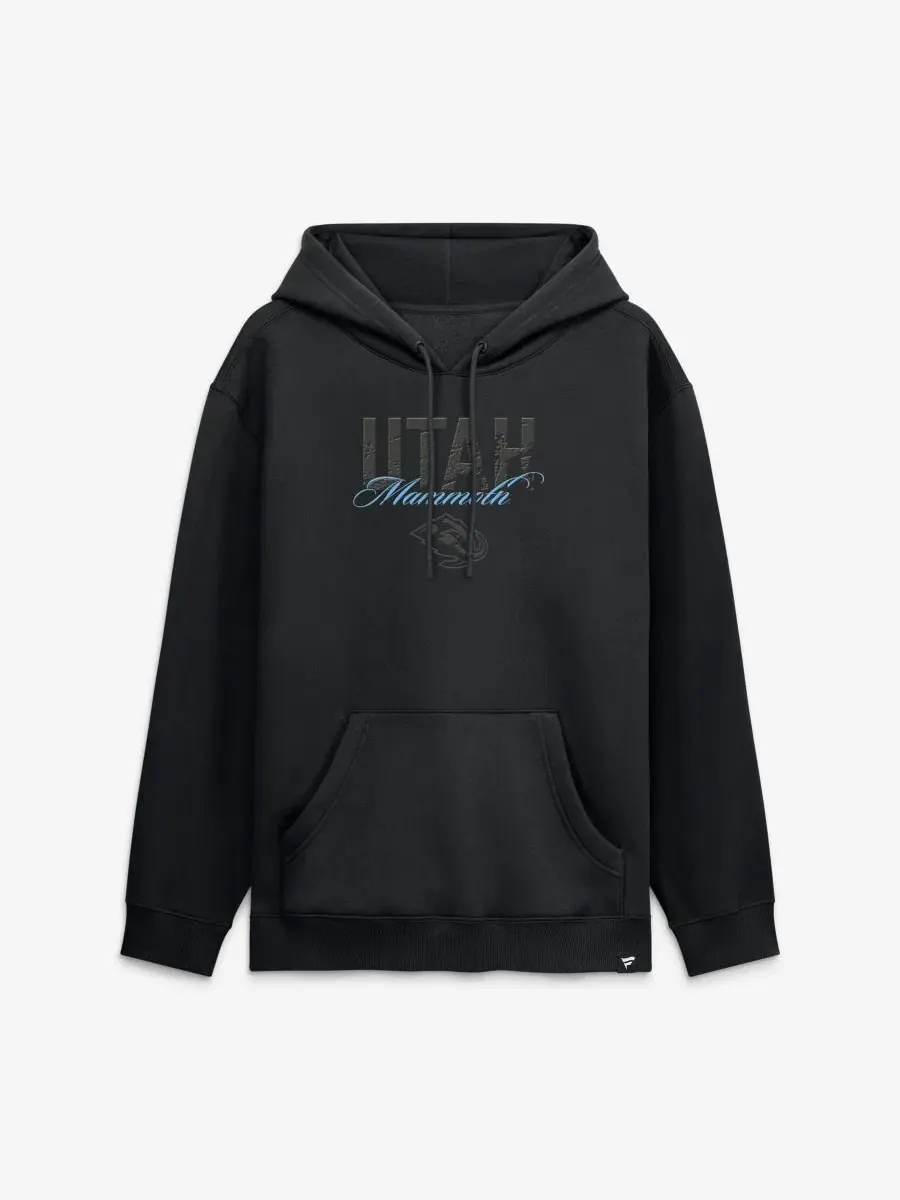 Худи с капюшоном с принтом Utah Mammoth Fanatics Black Out