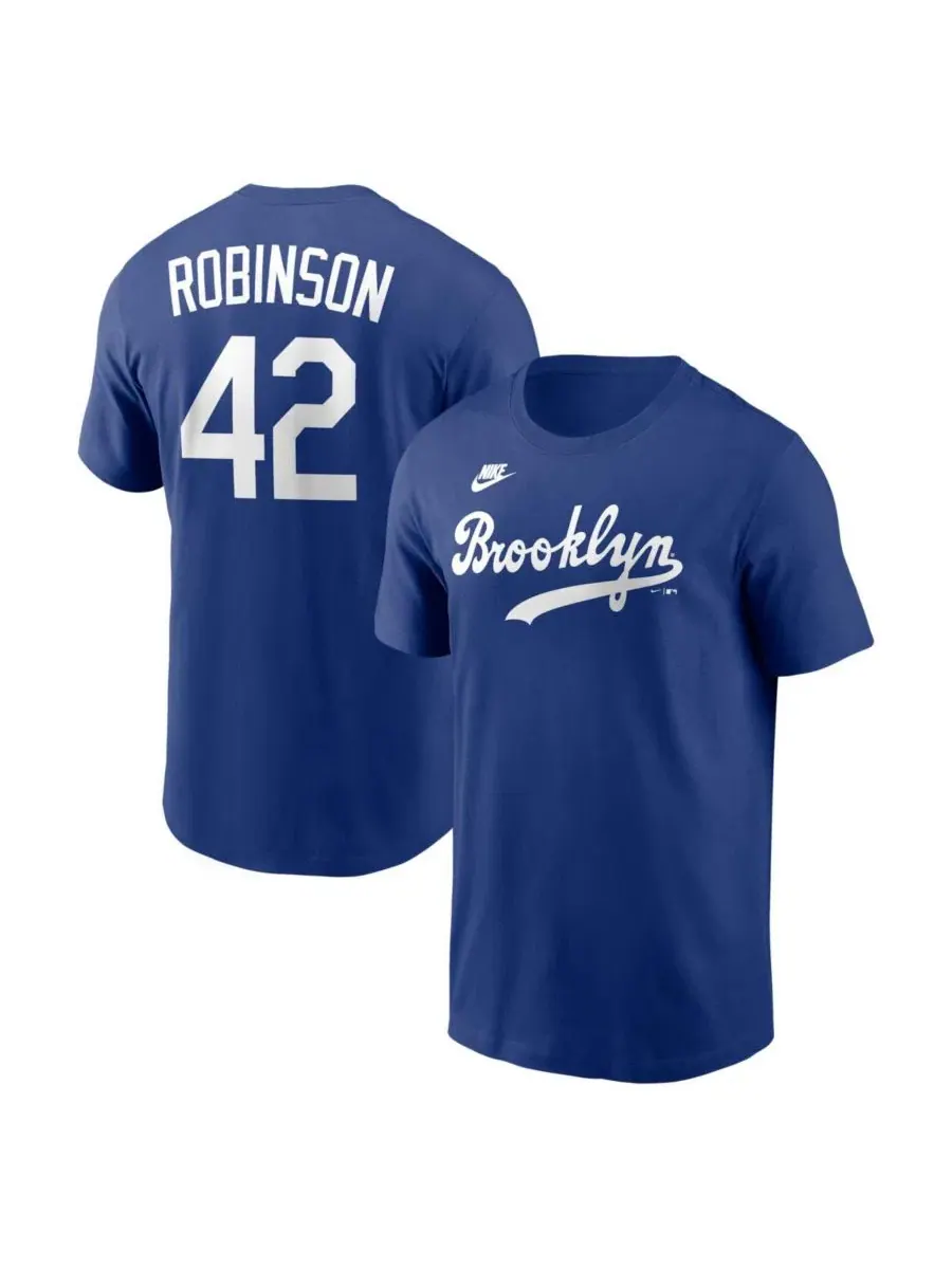 Футболка с принтом Jackie Robinson Brooklyn Dodgers Cooperstown Collection Nike