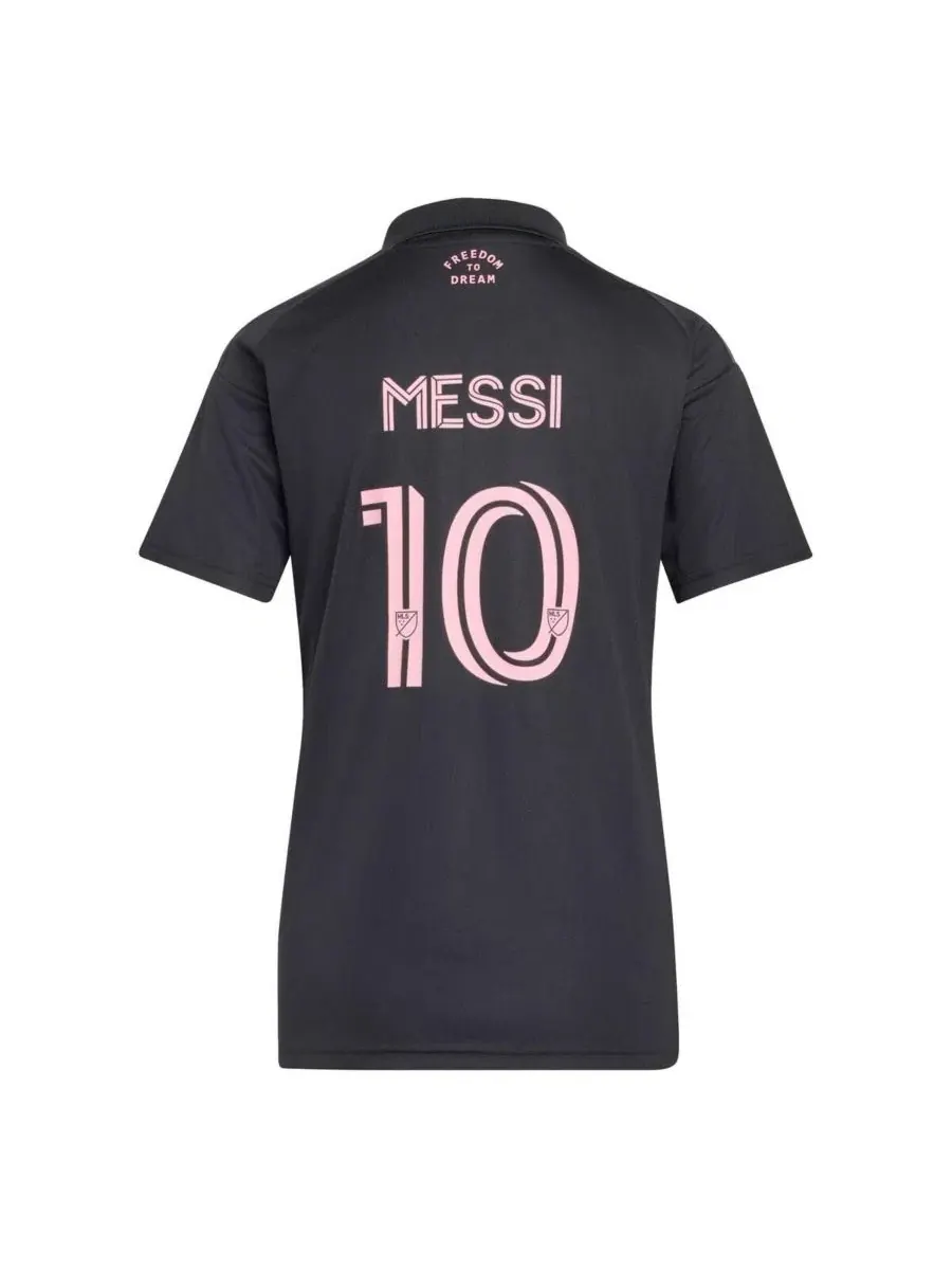 Женская футболка-джерси с принтом, модель Lionel Messi adidas — изображение 4 из 4, черный