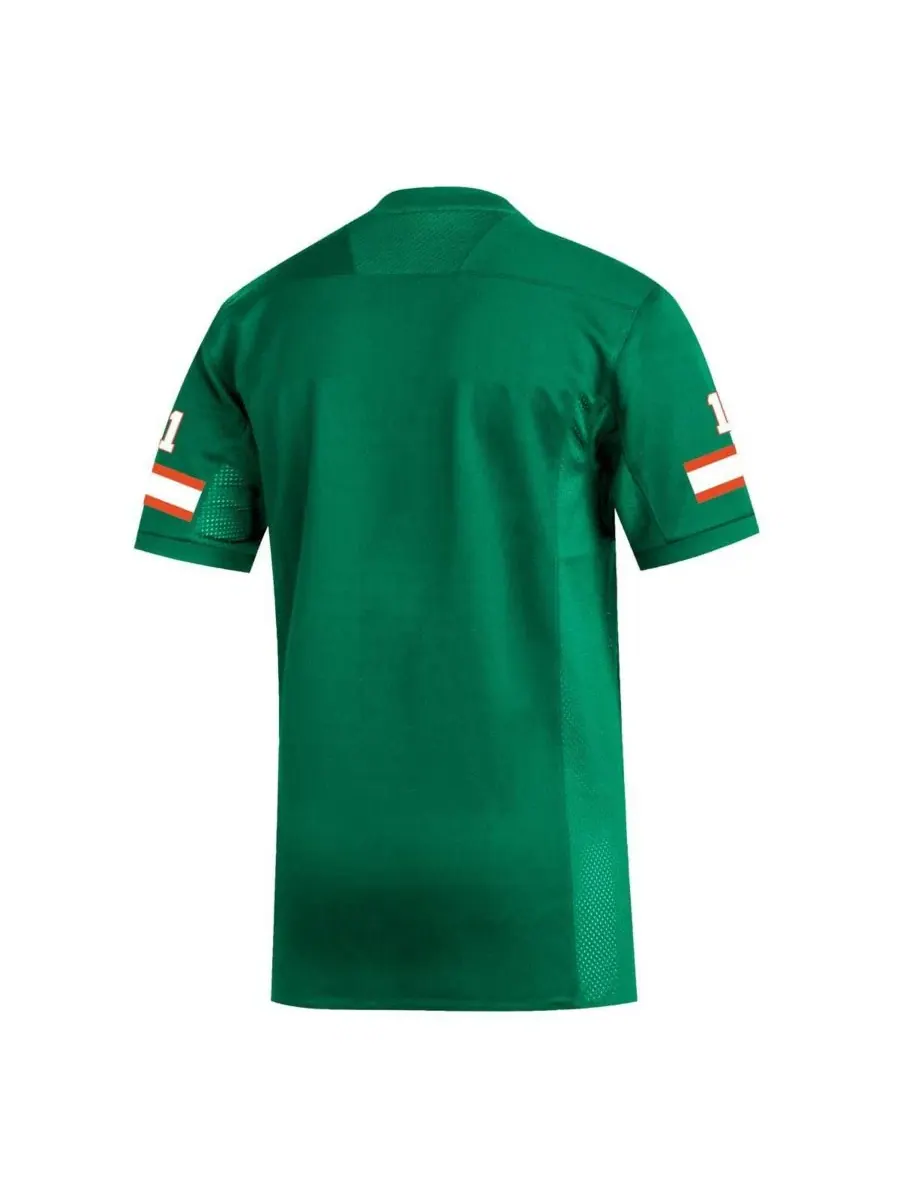 Футбольная реплика джерси с длинным рукавом Adidas Miami Hurricanes — изображение 2 из 3, зеленый