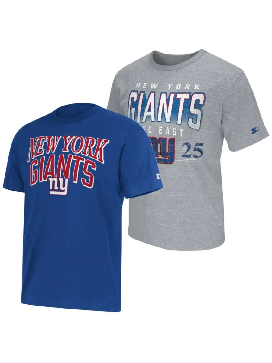 Комплект из 2 футболок с длинным рукавом New York Giants Logo Starter