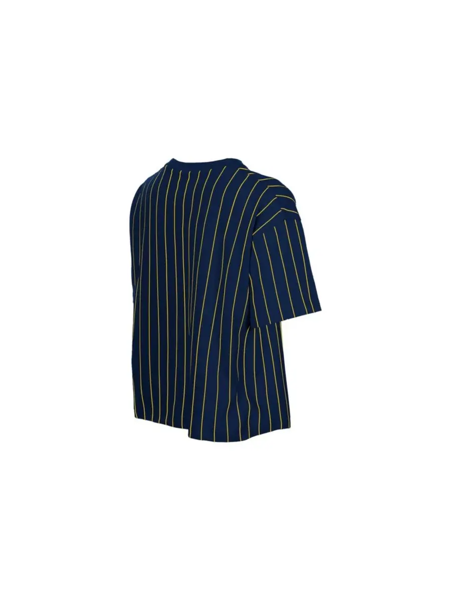 Футболка с принтом модель Boxy Pinstripe New Era — изображение 4 из 4, темно-синий