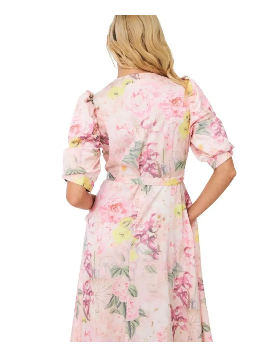 Макси-платье с цветочным принтом Kayla Floral Print Maxi Dress CRAS, Floral Garden — изображение 4 из 8