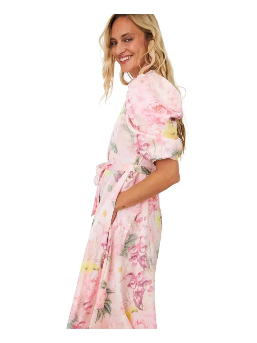 Макси-платье с цветочным принтом Kayla Floral Print Maxi Dress CRAS, Floral Garden — изображение 5 из 8