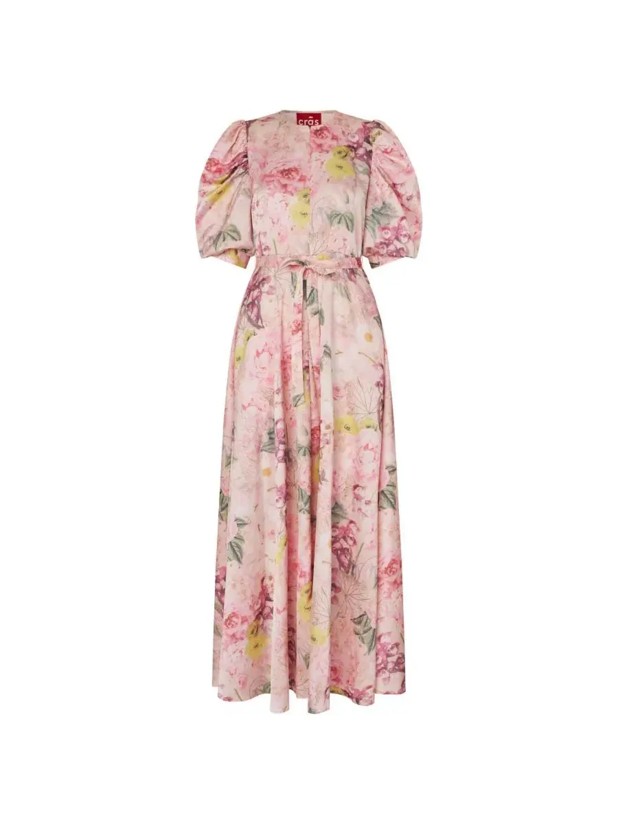 Макси-платье с цветочным принтом Kayla Floral Print Maxi Dress CRAS, Floral Garden — изображение 6 из 8