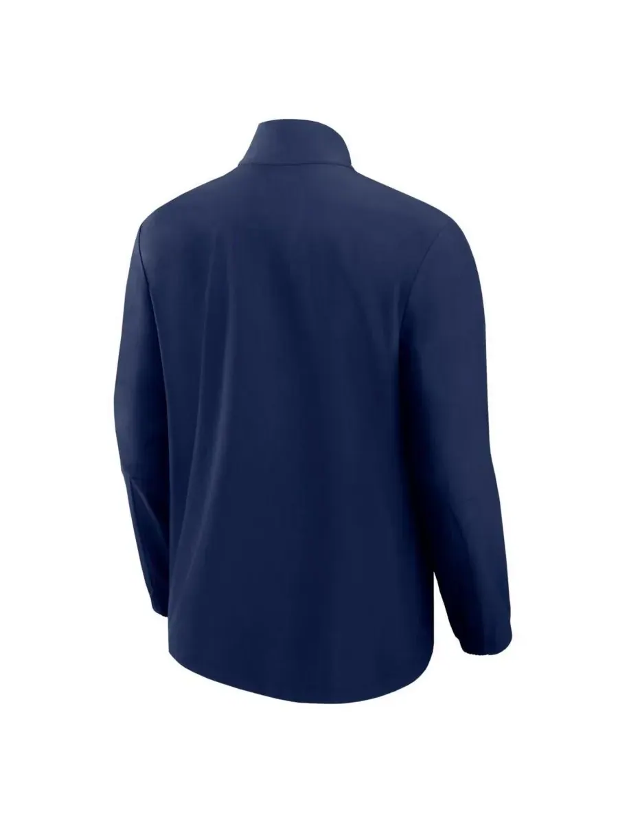 Fanatics Signature Мужская темно-синяя тканая куртка на молнии с символикой команды Dallas Cowboys — изображение 2 из 3