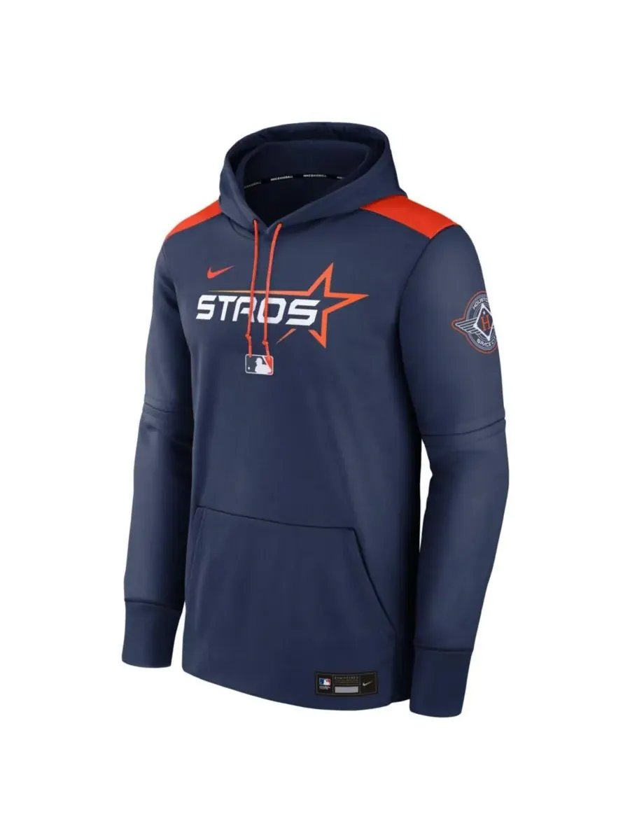 Nike Мужская темно-синяя толстовка с капюшоном Houston Astros 2025 City Connect Authentic — изображение 2 из 3, темно-синий