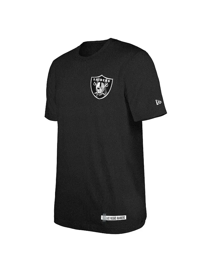 Мужская черная футболка тренировочного лагеря НФЛ Las Vegas Raiders 2024 New Era — изображение 3 из 3