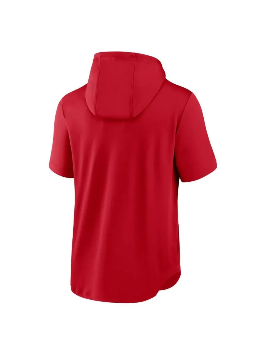 Nike Мужская красная толстовка с коротким рукавом Washington Nationals Springer Team Pullover Hoodie — изображение 3 из 3