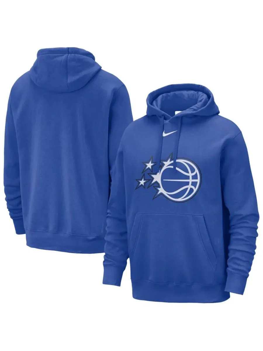 Nike Мужская синяя толстовка с капюшоном Orlando Magic Essential Logo Club