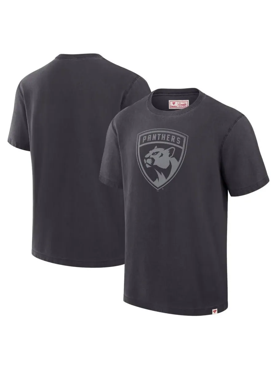 Fanatics Мужская черная футболка Florida Panthers, произведено в Канаде