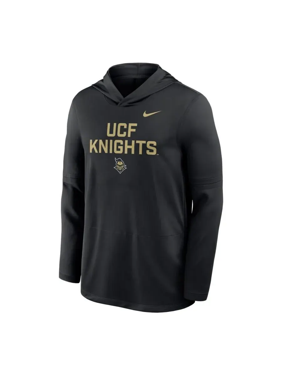 Nike Мужская черная легкая толстовка UCF Knights Sideline Dri-FIT — изображение 3 из 3, черный