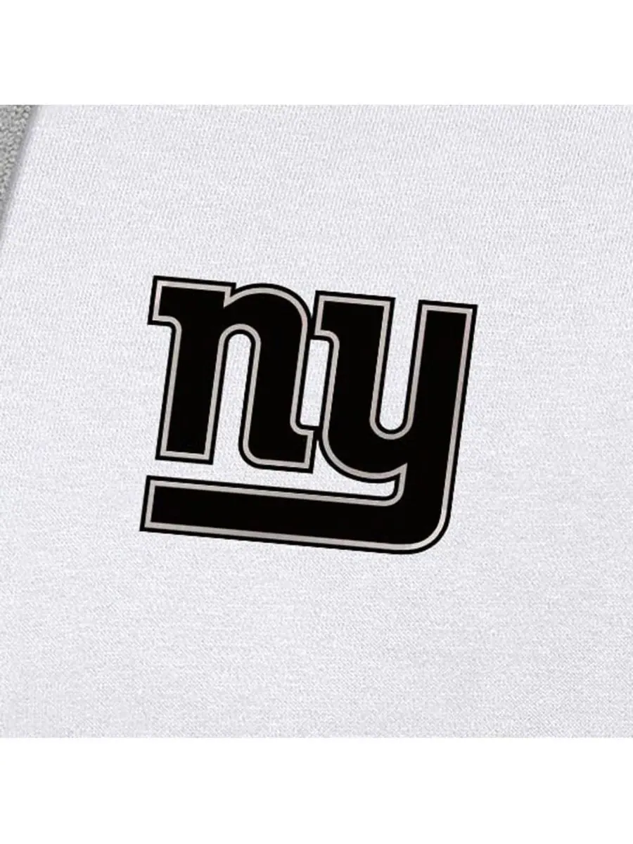 Antigua Мужская белая толстовка с капюшоном New York Giants Brushed Carbon Victory — изображение 4 из 4, белый
