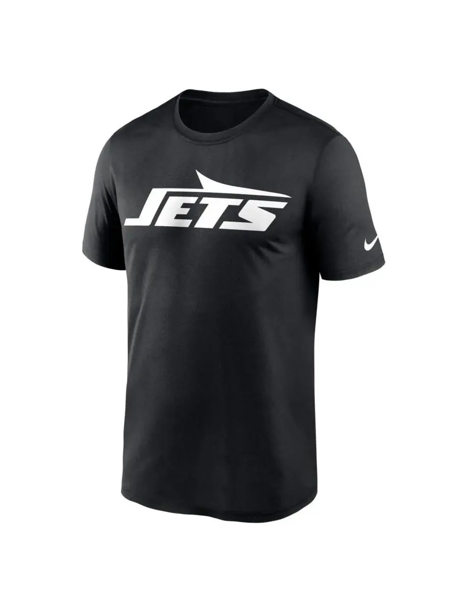Nike Мужская черная футболка New York Jets Legend Logo Performance — изображение 2 из 3, черный