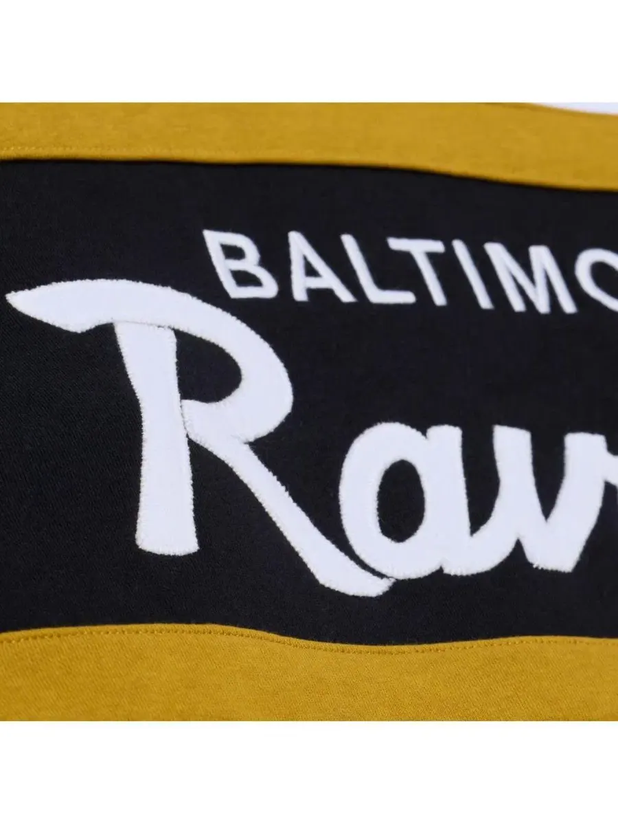 Мужская черная толстовка с логотипом тренера команды Baltimore Ravens Mitchell & Ness — изображение 3 из 4, черный