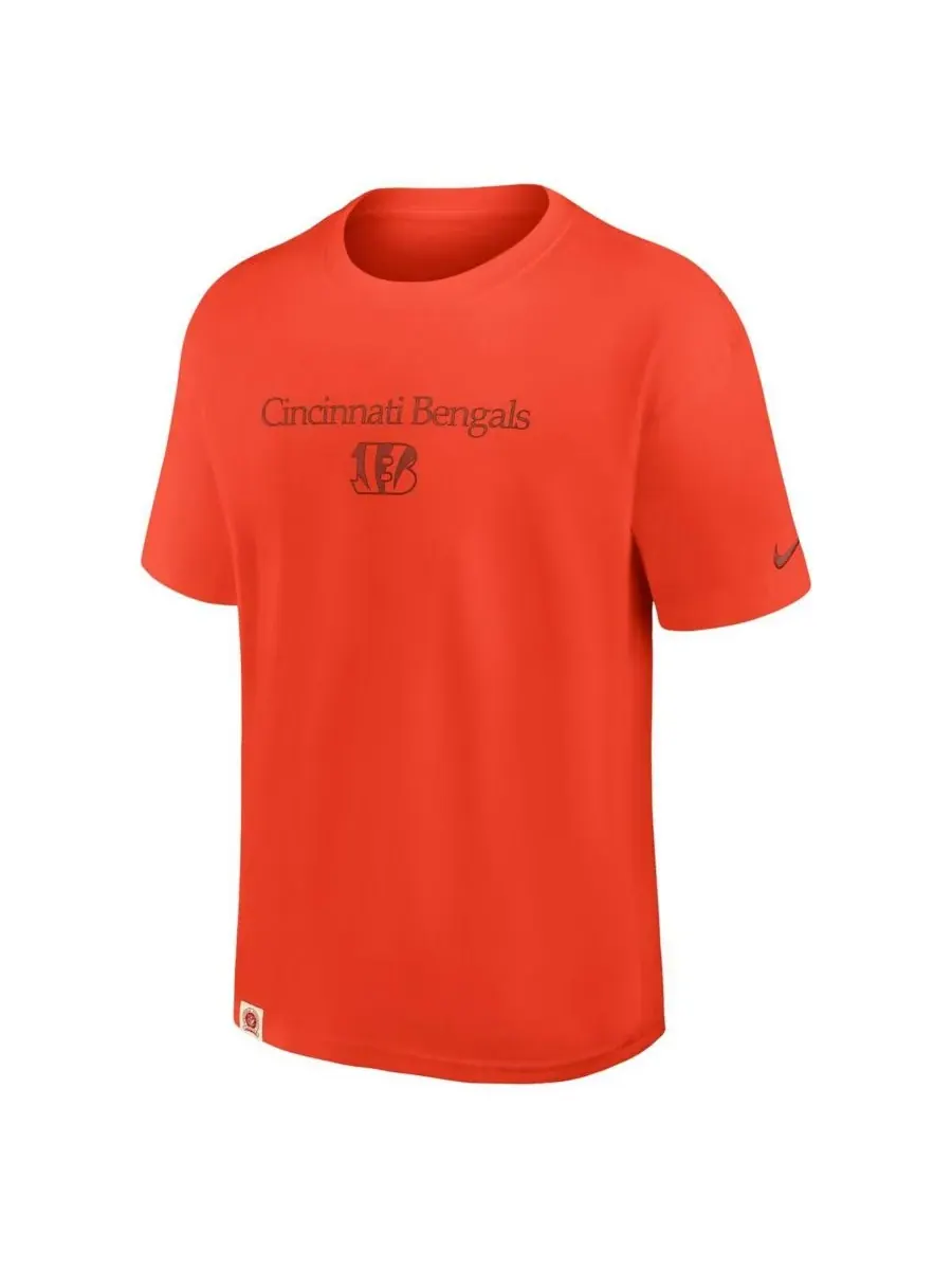 Nike Мужская оранжевая футболка Cincinnati Bengals Glory Max90 — изображение 2 из 3, оранжевый