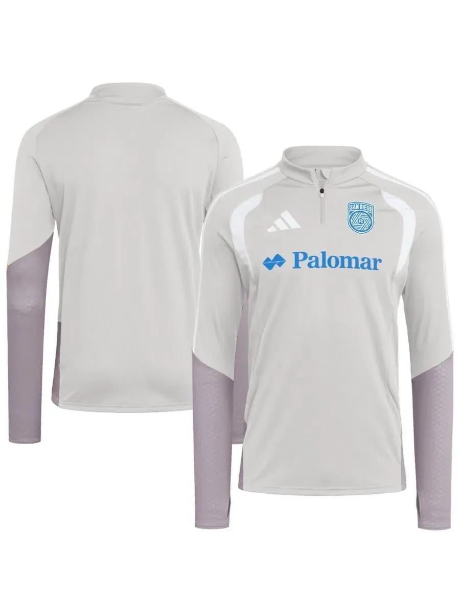 Тренировочный топ с молнией 1/4 San Diego FC 2026 Tiro Competition adidas