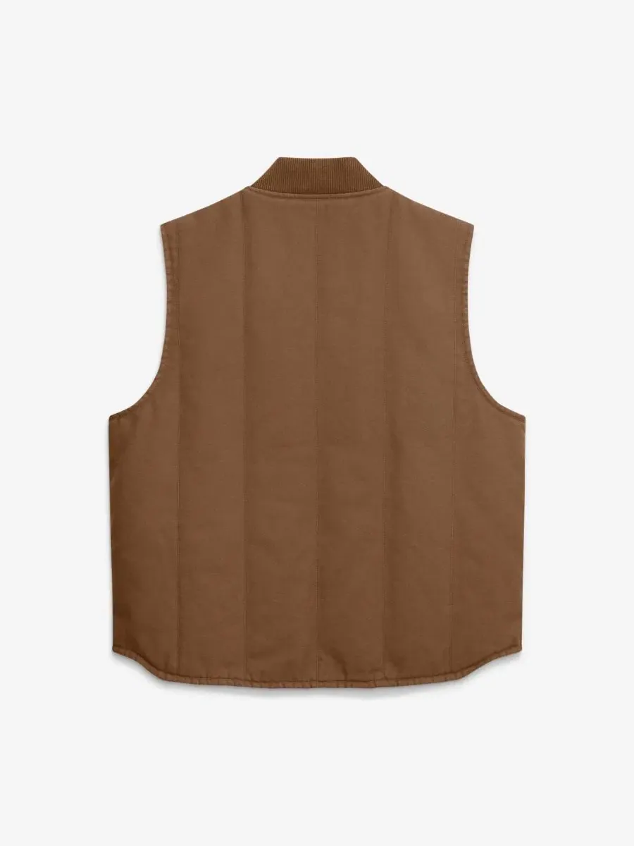 Мужской утепленный жилет с полной застежкой-молнией Academic Padded Full-Zip Vest Nike — изображение 2 из 2, коричневый