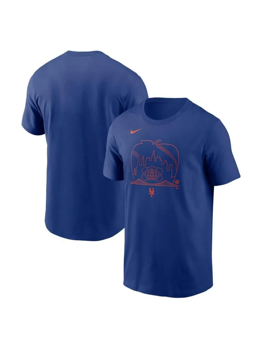 Мужская футболка Royal New York Mets с надписью "Local Hometown" Nike