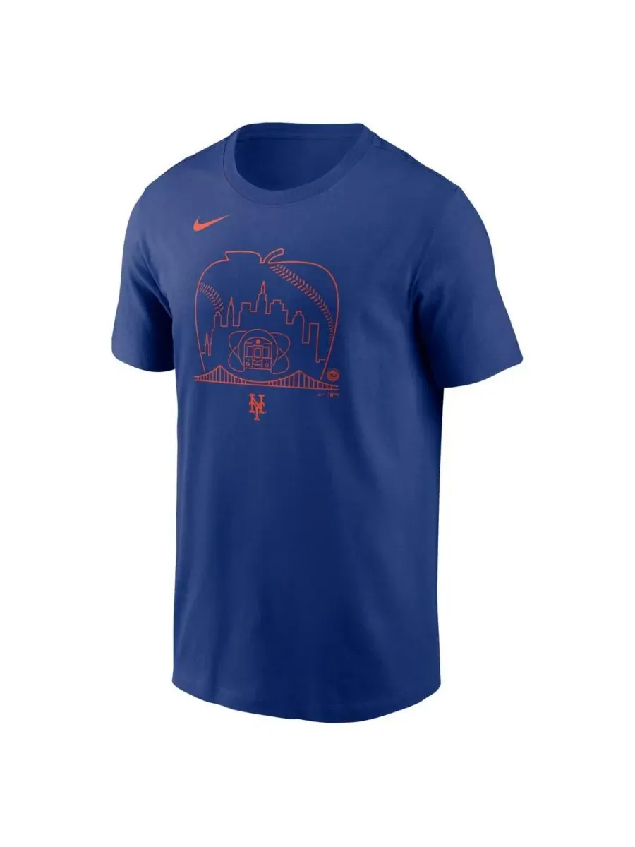 Мужская футболка Royal New York Mets с надписью "Local Hometown" Nike — изображение 2 из 3, королевский