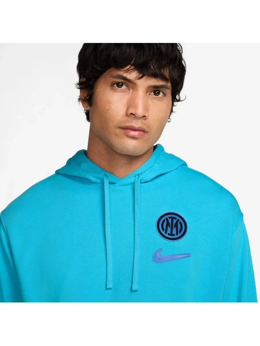 Худи с флисом и принтом, модель Inter Milan Club Nike — изображение 3 из 3, синий