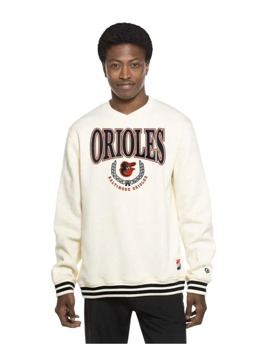 Свитшот мужской с принтом Baltimore Orioles Throwback New Era