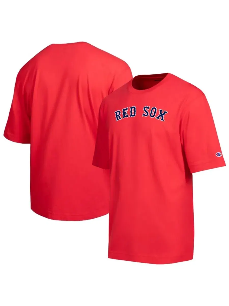 Футболка с аппликацией Boston Red Sox All Star Chenille Wordmark Champion